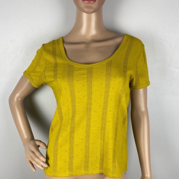 NEW MADEWELL POINTELLE KNIT TOP - Picture 2 of 7